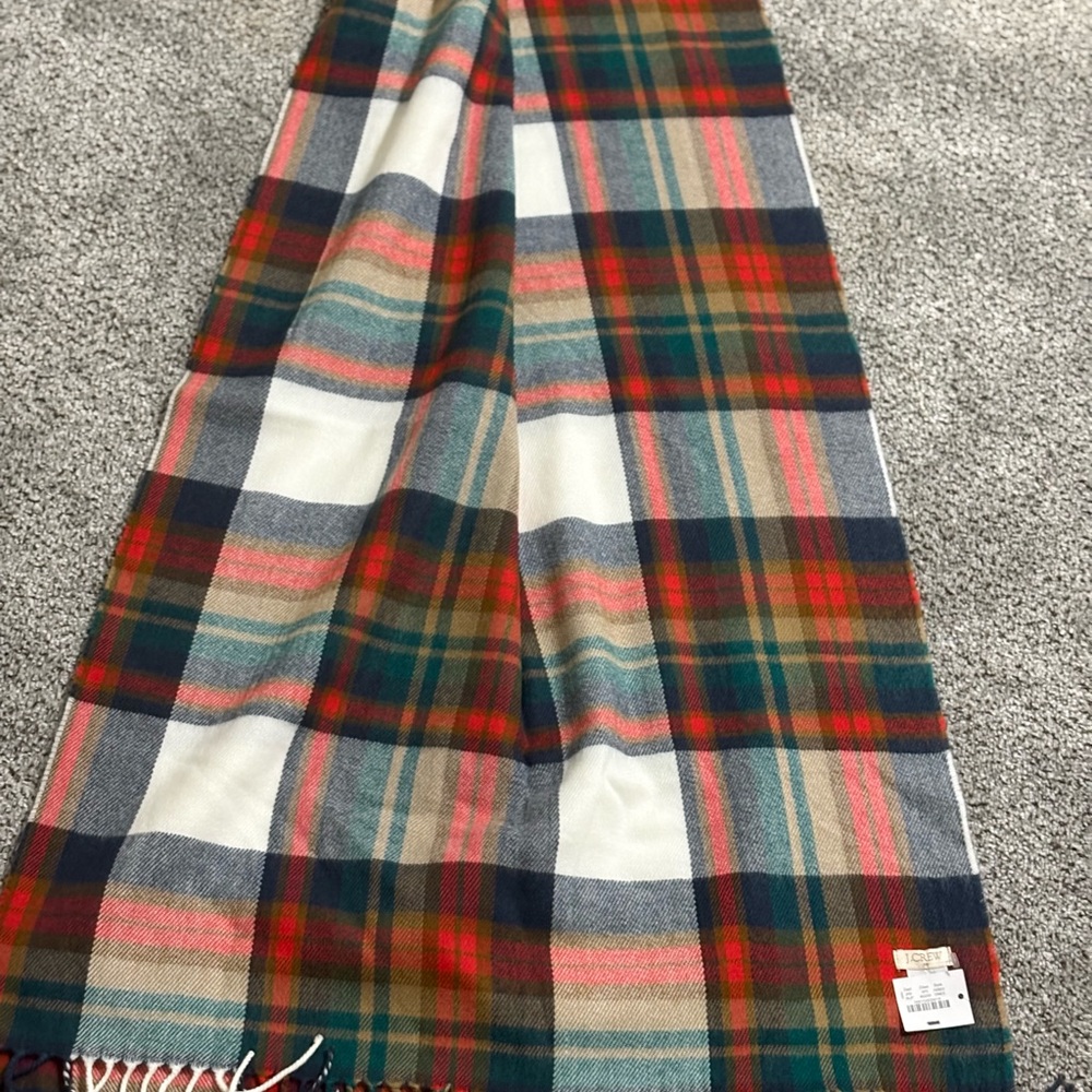 J. Crew Multicolor Plaid Scarf - Picture 5 of 13